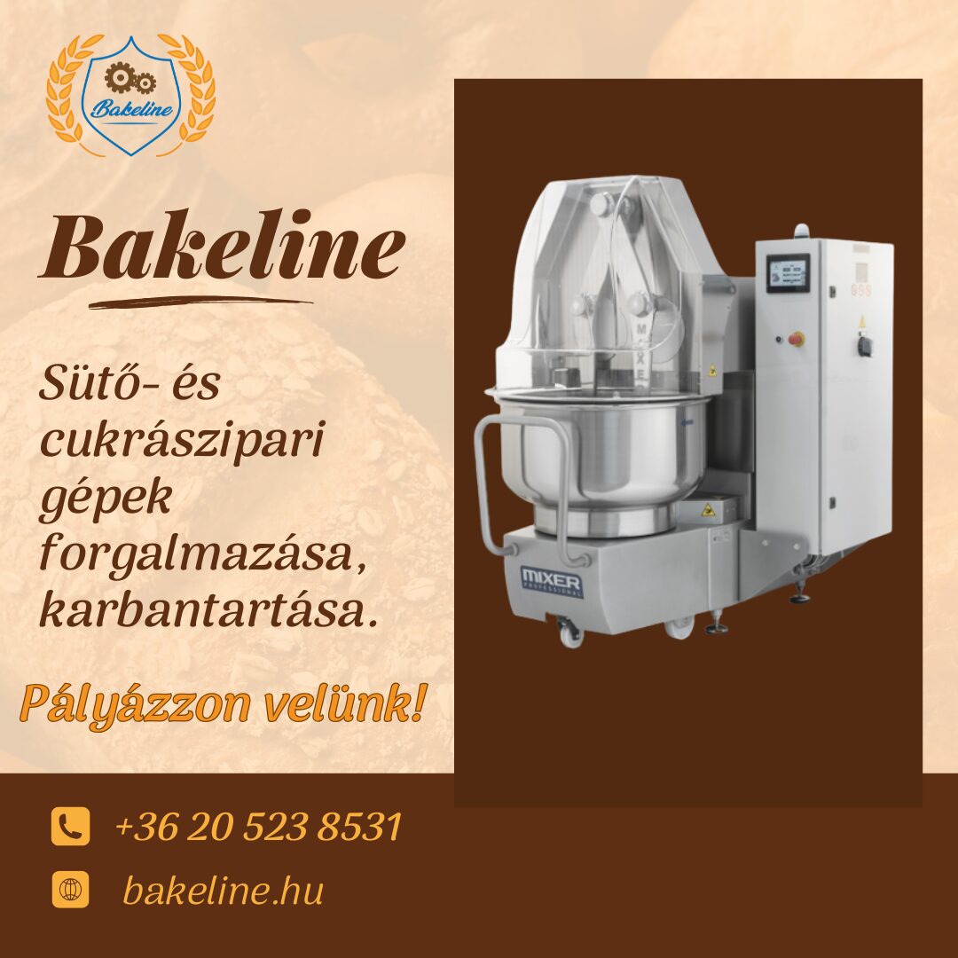 Bakeline sütöipari gép pályázat